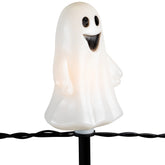Set of 5 Ghost Shaped Halloween Pathway Markers - 3.75ft Black Wire